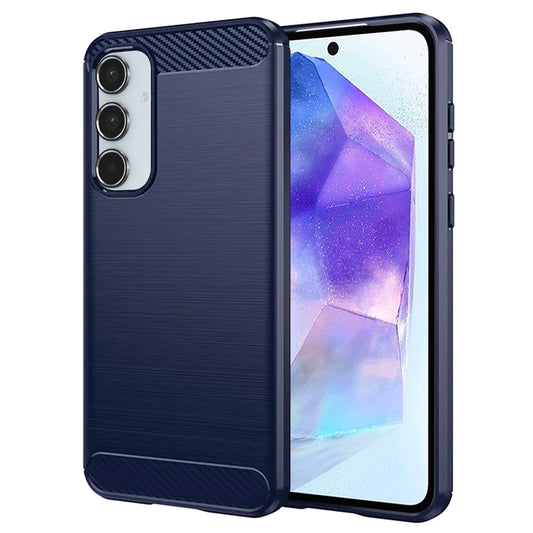 Kuori Samsung Galaxy A55 5G A556:lle, Techsuit, Hiili, Sininen