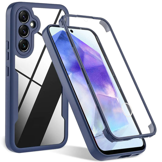 Kuori Samsung Galaxy A55 5G A556:lle, Techsuit, ColorVerse 360, Sininen