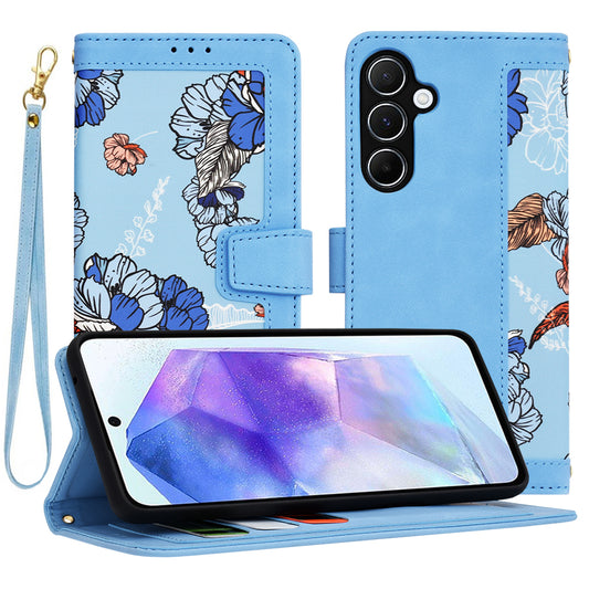 Kuori Samsung Galaxy A55 5G A556:lle, Techsuit, FlipCraft, Sininen
