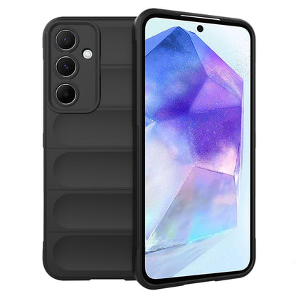 Kuori Samsung Galaxy A55 5G A556:lle, Techsuit, Magic Shield, Musta