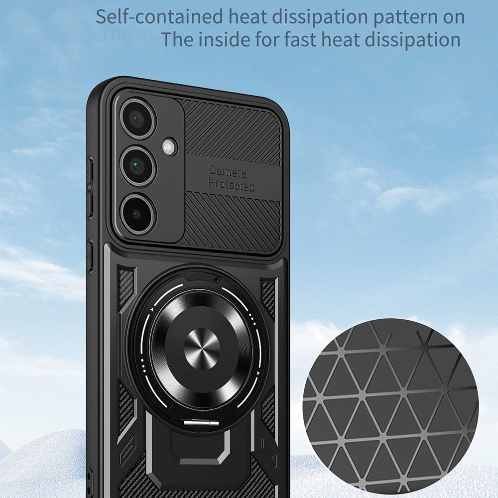 Kuori Samsung Galaxy A55 5G A556:lle, Techsuit, RuggedCam, Sininen