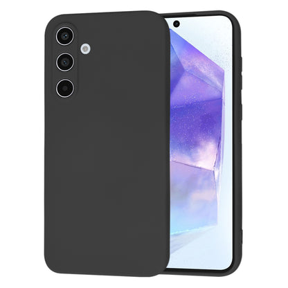 Kuori Samsung Galaxy A55 5G A556:lle, Techsuit, SoftFlex, Musta