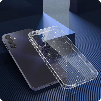 Kuori Samsung Galaxy A55 5G A556:lle, Techsuit, SparkleSkin, Läpinäkyvä