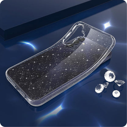Kuori Samsung Galaxy A55 5G A556:lle, Techsuit, SparkleSkin, Läpinäkyvä