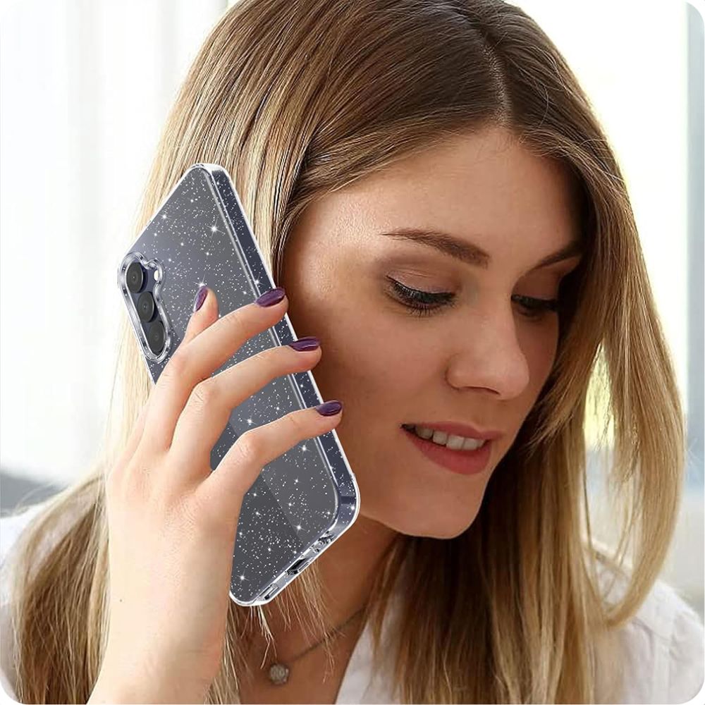 Kuori Samsung Galaxy A55 5G A556:lle, Techsuit, SparkleSkin, Läpinäkyvä