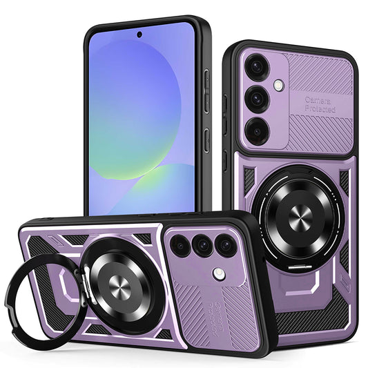 Kuori Samsung Galaxy A56 A566 / A36 A366:lle, Techsuit, RuggedCam, Violetti