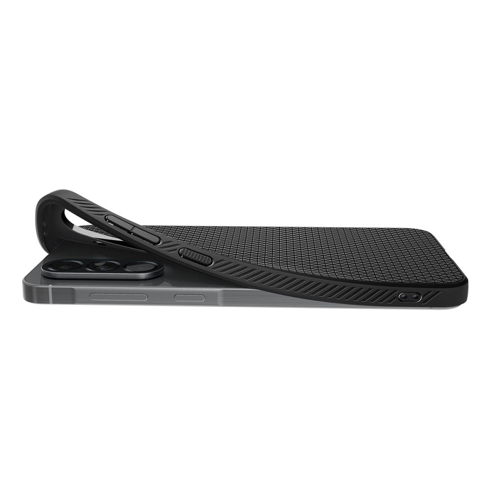 Suojakotelo Samsung Galaxy A56 A566, Spigen, Liquid Air, Mattamusta ACS09291