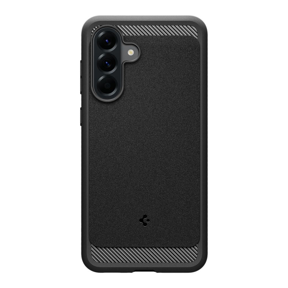 Kotelo Samsung Galaxy A56 A566:lle, Spigen, Rugged Armor, Musta ACS09225