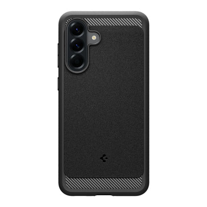 Kotelo Samsung Galaxy A56 A566:lle, Spigen, Rugged Armor, Musta ACS09225