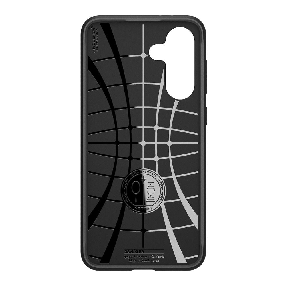 Kotelo Samsung Galaxy A56 A566:lle, Spigen, Rugged Armor, Musta ACS09225