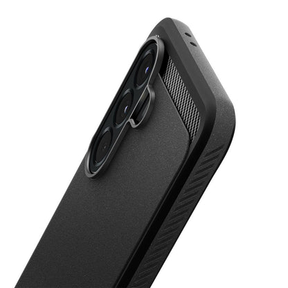 Kotelo Samsung Galaxy A56 A566:lle, Spigen, Rugged Armor, Musta ACS09225