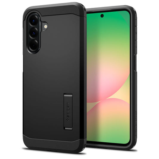 Kotelo Samsung Galaxy A56 A566:lle, Spigen, Tough Armor, Musta ACS09294