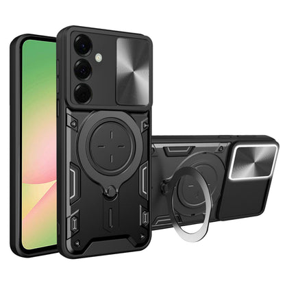 Kuori Samsung Galaxy A56 A566:lle, Techsuit, CamGuard Pro, Musta