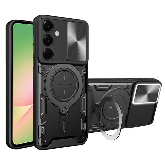 Kuori Samsung Galaxy A56 A566:lle, Techsuit, CamGuard Pro, Musta