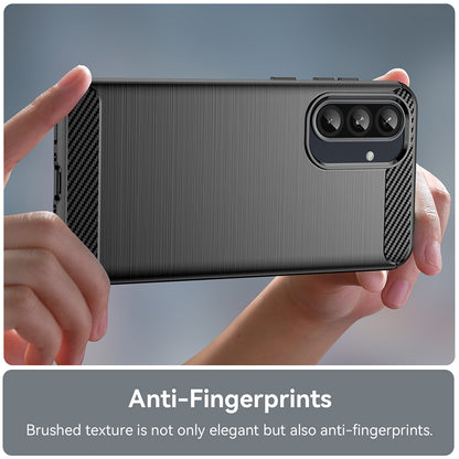 Case for Samsung Galaxy A56 A566, Techsuit, Carbon, Black
