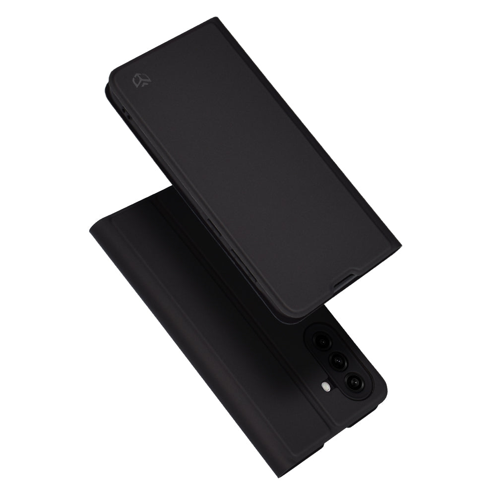 Kuori Samsung Galaxy A56 A566:lle, Techsuit, Magskin Book, Musta