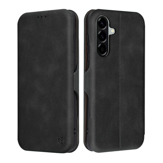 Kuori Samsung Galaxy A56 A566:lle, Techsuit, Safe Wallet Plus, Musta