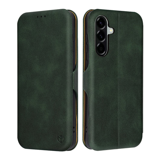 Kuori Samsung Galaxy A56 A566:lle, Techsuit, Safe Wallet Plus, Vihreä
