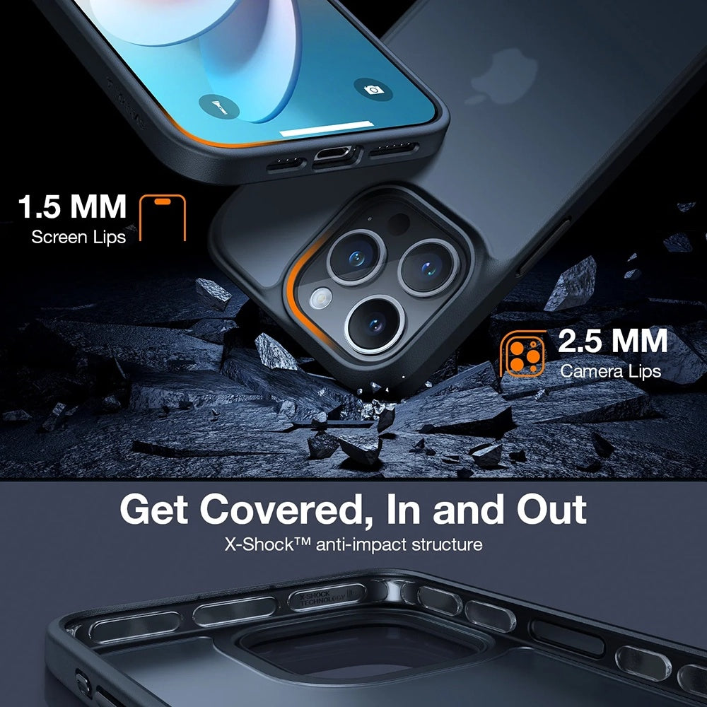 Suojakotelo Samsung Galaxy A56 A566, Torras, Guardian, Musta