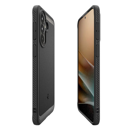 Suojakotelo Samsung Galaxy A57 5G:lle, Spigen, Rugged Armor, Musta ACS09794