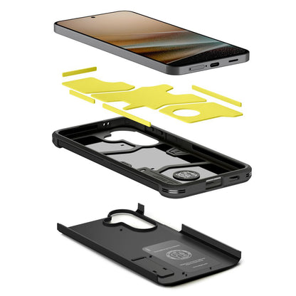 Kotelo Samsung Galaxy A57 5G:lle, Spigen, Tough Armor, Musta ACS11125