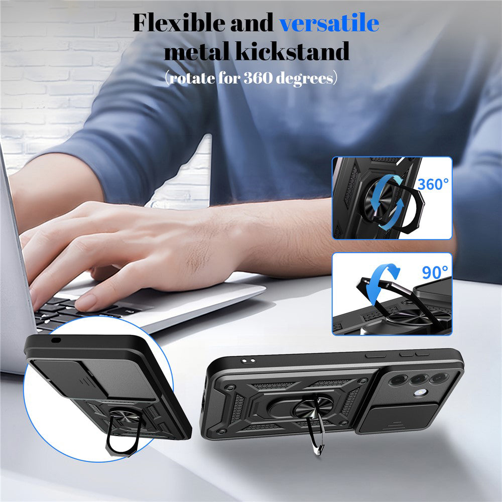 Case for Samsung Galaxy A57 5G, Techsuit, CamShield, Black