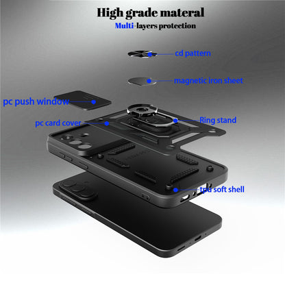 Kotelo Samsung Galaxy A57 5G:lle, Techsuit, CamShield, Kultainen Vaaleanpunainen