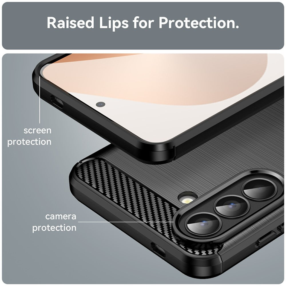 Suojakotelo Samsung Galaxy A57 5G:lle, Techsuit, Carbon, Musta