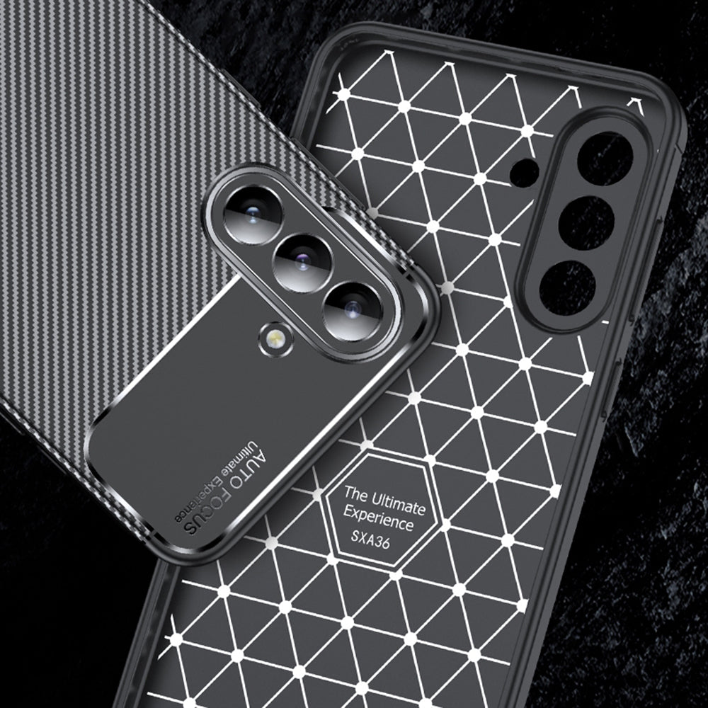 Suojakotelo Samsung Galaxy A57 5G:lle, Techsuit, CarbonFiber, Musta