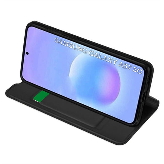 Suojakotelo Samsung Galaxy A57 5G:lle, Techsuit, Magskin Book, Musta