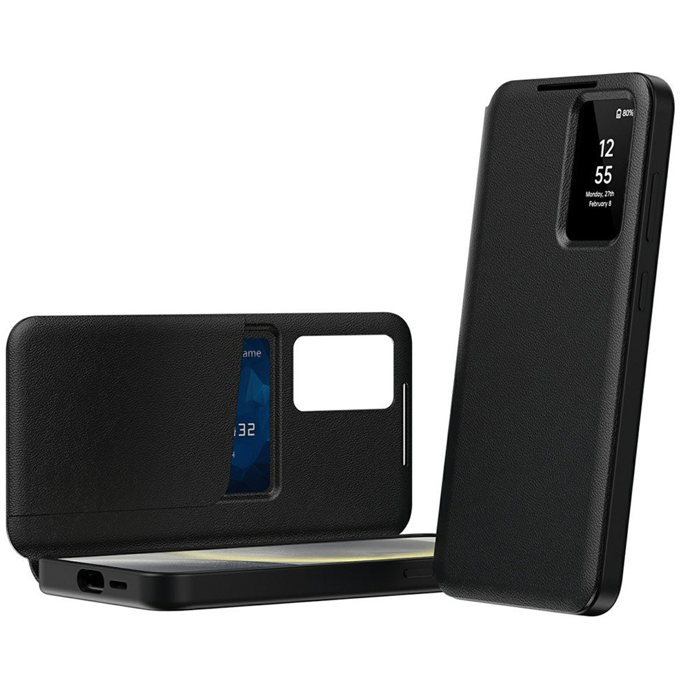 Suojakotelo Samsung Galaxy A57 5G:lle, Techsuit, SmartView, Musta