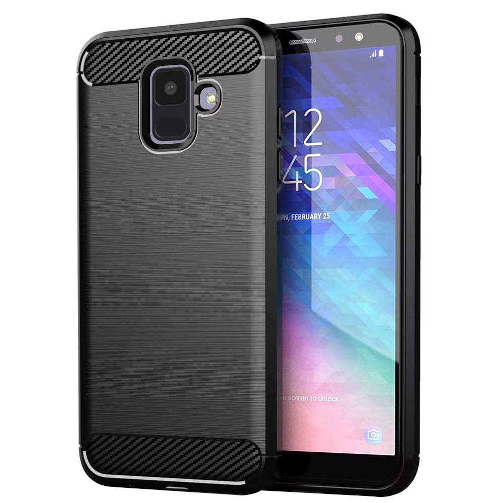 Case for Samsung Galaxy A6 (2018) A600, Techsuit, Carbon, Black