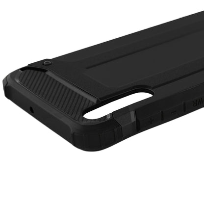 Kuori Samsung Galaxy A70s A707 / A70 A705:lle, Techsuit, Hybrid Armor, Musta