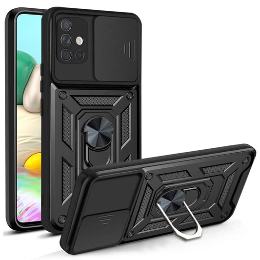 Case for Samsung Galaxy A71 A715, Techsuit, CamShield, Black