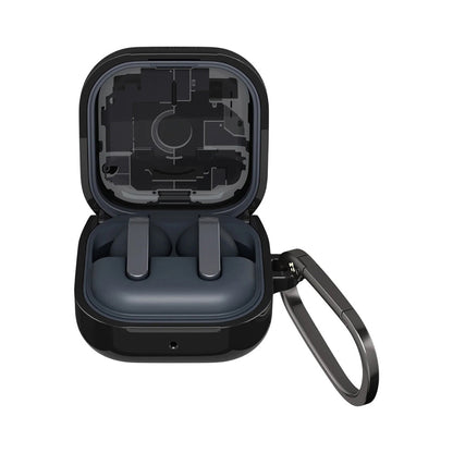 Kuori Samsung Galaxy Buds4 / Buds4 Pro -kuulokkeille, Spigen, Ultra Hybrid, Musta ACS11201