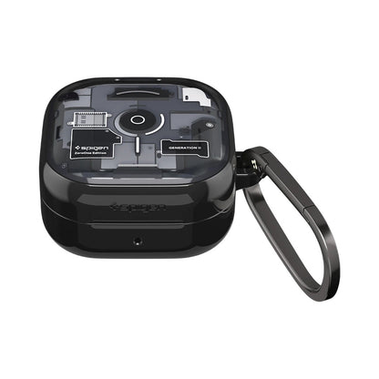 Kuori Samsung Galaxy Buds4 / Buds4 Pro -kuulokkeille, Spigen, Ultra Hybrid, Musta ACS11201