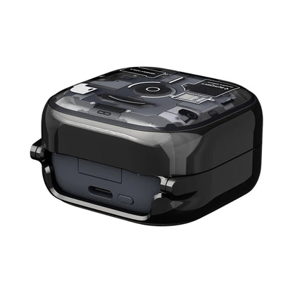 Kuori Samsung Galaxy Buds4 / Buds4 Pro -kuulokkeille, Spigen, Ultra Hybrid, Musta ACS11201