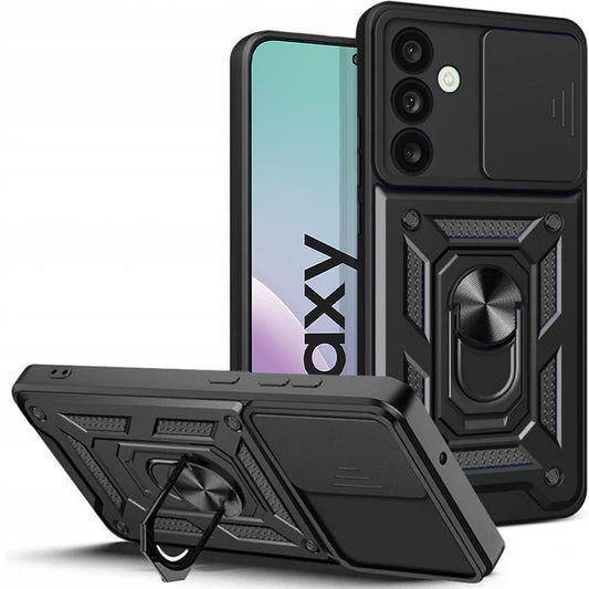 Kuori Samsung Galaxy M56 M566:lle, Techsuit, CamShield, Musta
