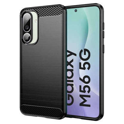 Kuori Samsung Galaxy M56 M566:lle, Techsuit, Hiili, Musta