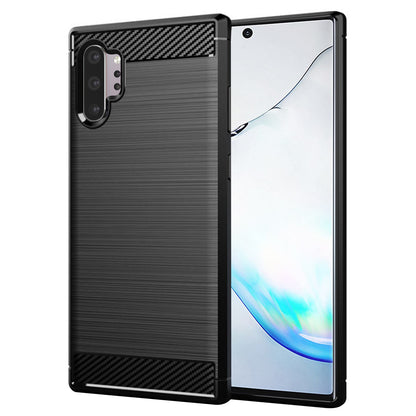 Kuori Samsung Galaxy Note 10+ 5G N976 / Note 10+ N975, Techsuit, Hiili, Musta