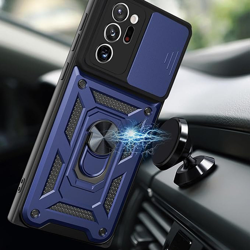 Kuori Samsung Galaxy Note 20 5G N981 / Note 20 N980:lle, Techsuit, CamShield, Musta