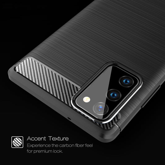 Kuori Samsung Galaxy Note 20 5G N981 / Note 20 N980:lle, Techsuit, Hiili, Musta