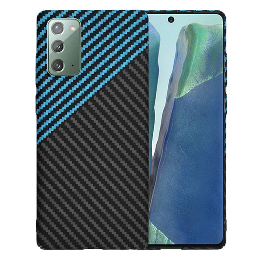 Kuori Samsung Galaxy Note 20 5G N981 / Note 20 N980:lle, Techsuit, Carbonite FiberShell, Musta Bleu