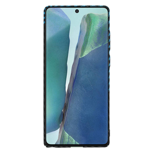 Kuori Samsung Galaxy Note 20 5G N981 / Note 20 N980:lle, Techsuit, Carbonite FiberShell, Musta Bleu