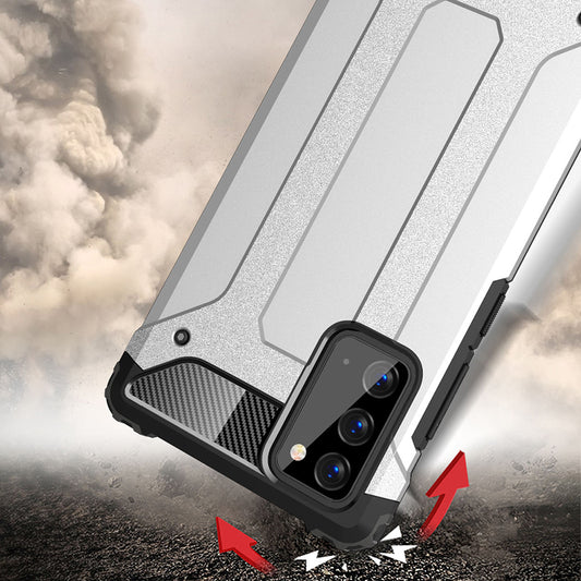 Kuori Samsung Galaxy Note 20 5G N981 / Note 20 N980:lle, Techsuit, Hybrid Armor, Musta