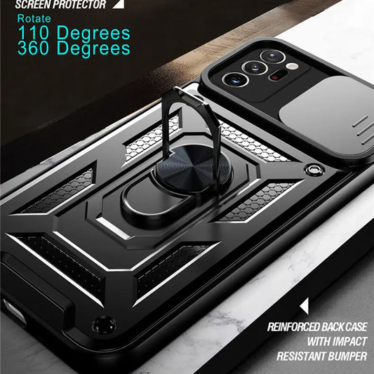 Kuori Samsung Galaxy Note 20 Ultra 5G N986 / Note 20 Ultra N985, Techsuit, CamShield, Musta