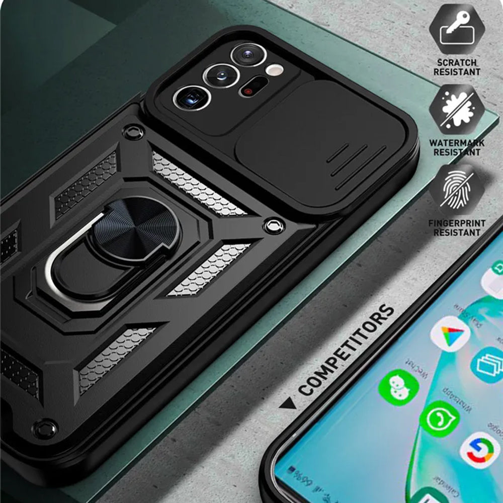 Case for Samsung Galaxy Note 20 Ultra 5G N986 / Note 20 Ultra N985, Techsuit, CamShield, Black