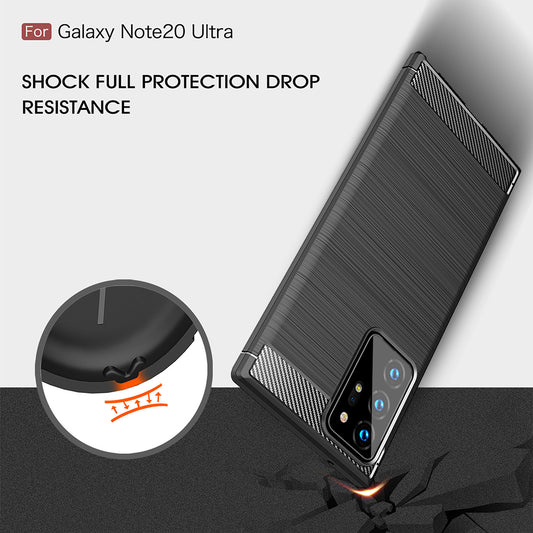 Kuori Samsung Galaxy Note 20 Ultra 5G N986 / Note 20 Ultra N985, Techsuit, Hiili, Musta
