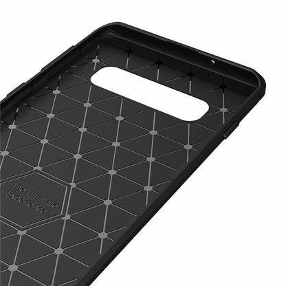Kuori Samsung Galaxy S10 G973:lle, Techsuit, Hiili, Musta