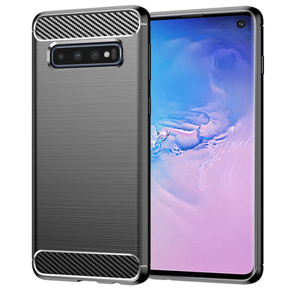 Kuori Samsung Galaxy S10 G973:lle, Techsuit, Hiili, Musta